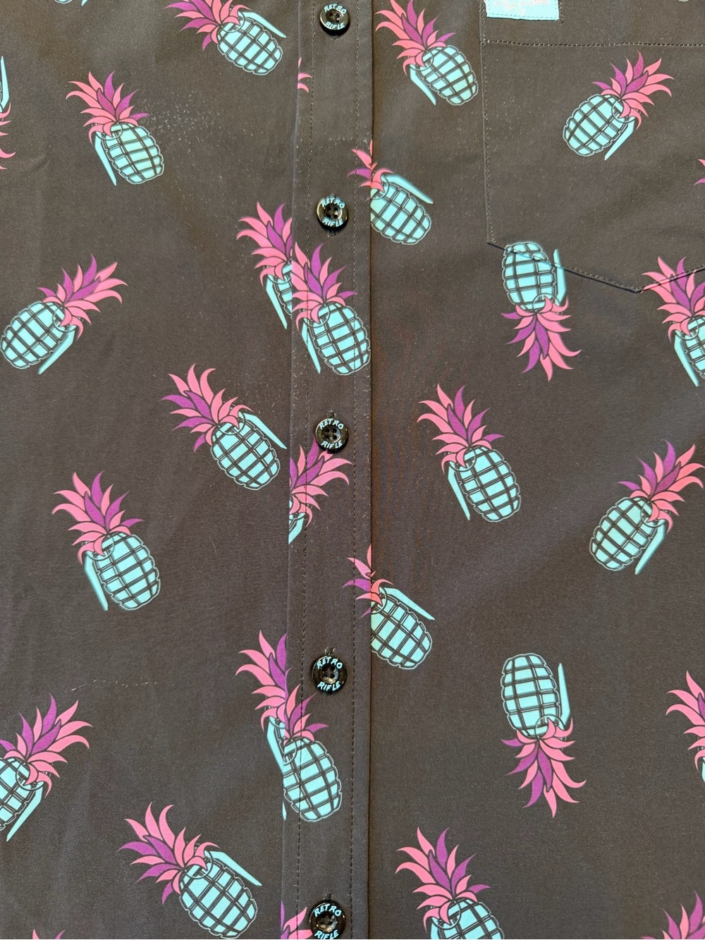 Retro Rifle Painkiller Button Up - Picture 2 of 6